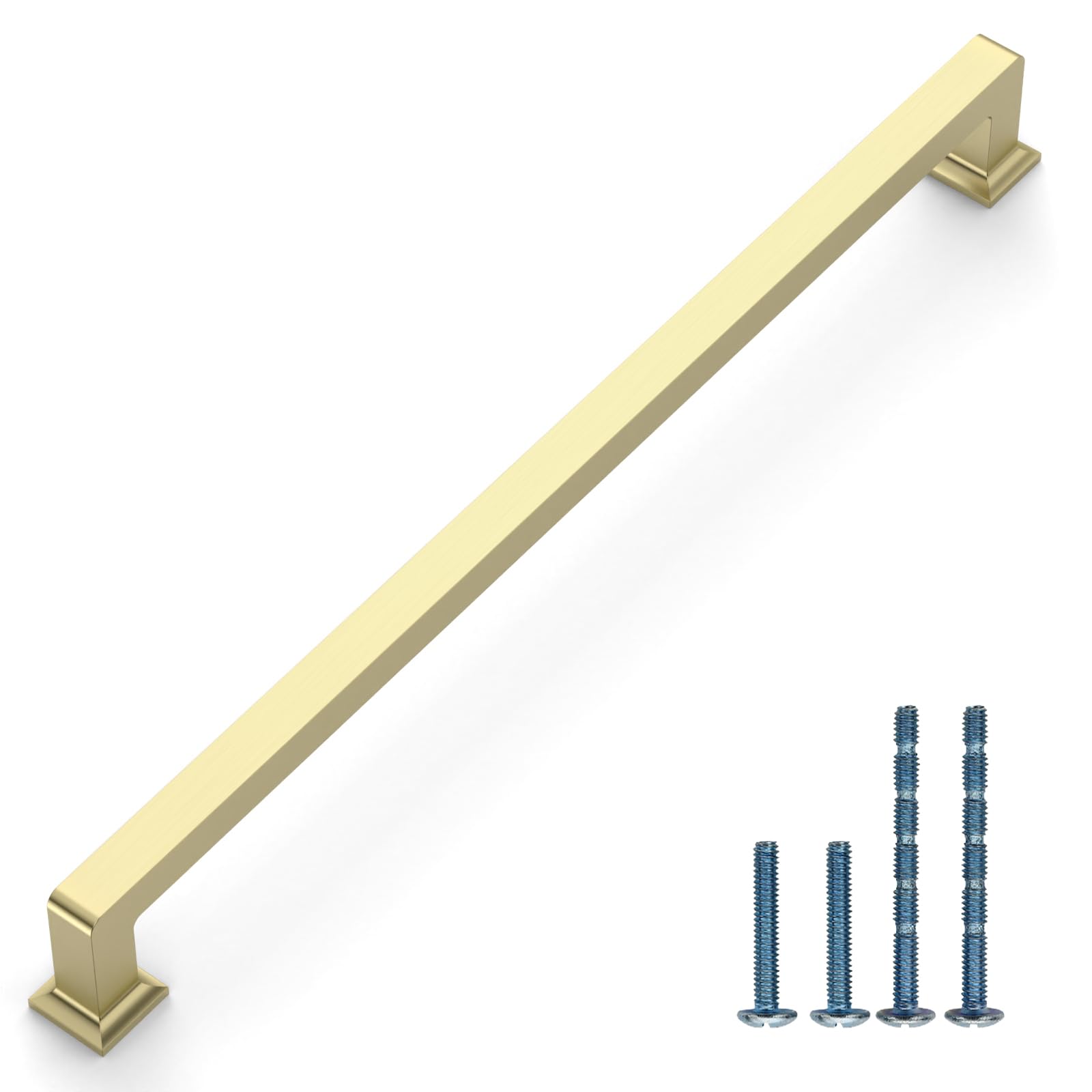 Photo 1 of Coinkoly 10 Pack 8.8"(224mm) Brushed Gold Cabinet Pulls Kitchen Cabinet Handles Drawer Pulls Cupboard Hardware for Cabinets