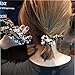 Pearl Hair Tie,Elastic Hair Bands for Women Girls,2 in 1 Hair Accessories Pearl Bracelet (2)