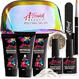 Astound Beauty Polygel Nail Kit - 30ml Polygel with Color Change and Dual Forms - Professional Nail Extension Gel Mini Kit