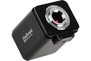 AmScope - 4K 60fps 8.3MP HDMI, Wi-Fi Color CMOS Auto-Focus C-Mount Microscope Camera for Stand-Alone and PC Imaging - AF408