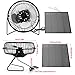 4.5W USB Solar Panel Powered Mini Portable Fan for Cooling Ventilation Outdoor Home Travelling Chicken House?Car Ventilation System(6 Inch) (4.5W)