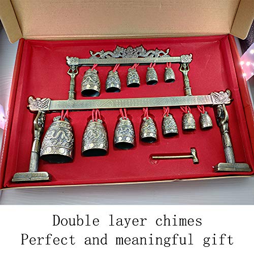 Chinese Antique Home Zinc Alloy Retro Style Bronze Bell Decoration Chinese Classical Percussion Instrument Etiquette Cultural Representation