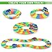 Glow Race Tracks Set - Compatible with Magic Tracks Too - 144 Pieces with 2 Toy Cars (1 Light Up), Flexible and Bendable DIY Fun Glow In The Dark Racing Toy - Interactive STEM Toy - for Girls and Boys