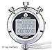 Stopwatch,1/10th Second 10 Lap Memory, Clock Daily Rainproof Digital Timer for Sports Match,Competition,Coach,Referee,Training,Timing
