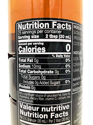 DaVinci French Vanilla Sugar-Free Flavored Coffee Syrup - 750ml