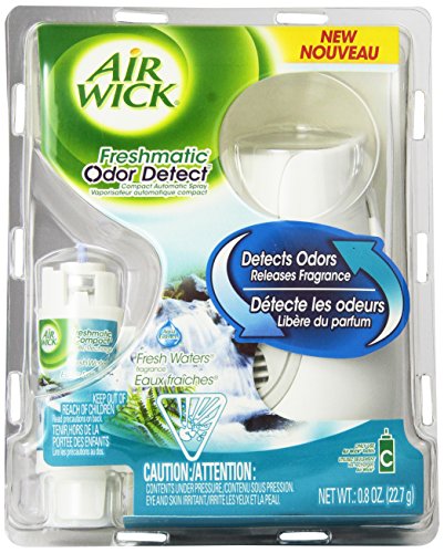 Air Wick Freshmatic Compact Automatic Spray Air Freshener Starter Kit, Fresh Waters, 1 Count