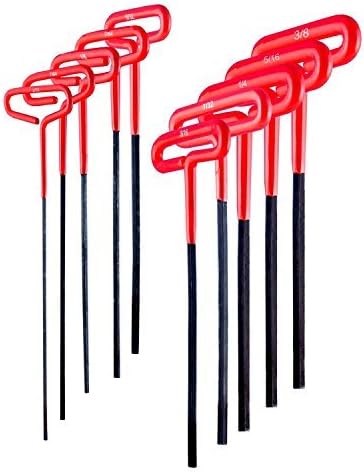Amazon.com : Allen Wrench Set, 10 Pc. Heavy Duty, Extra Long 9 T-handle