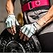 Harbinger Women's Training Grip Weightlifting Gloves with TechGel-Padded Leather Palm (Pair), Medium