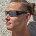 GAMMA RAY OPTICS Polarized Sunglasses for Men Sport Wrap Grey Lens