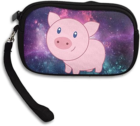 Cute Cartoon Pig Funny Coin Purse Wallet Wristlet Pouch Coin Wallet Zipper Change Holder