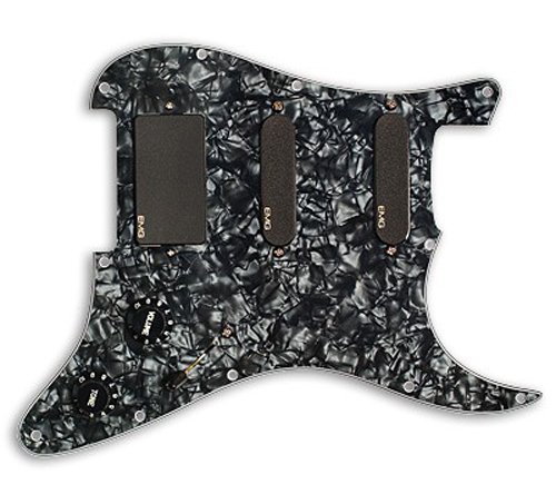 EMG SL20 Steve Lukather Prewired Guitar Pickguard Set, Black