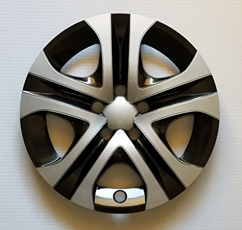 MARROW New Wheel Covers Replacements Fits 2013-2018 Toyota RAV4, 17 Inch, 5 Spoke, Silver/Black, Plastic, Set of 4 - Thumbnail 2