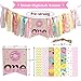 Vansolinne Donut 1st Birthday Party Decorations Kit, Sweet One High Chair Banner Donut Grow Up Photo Booth Props Party Supplies Cake Topper First Birthday Gifts and Souvenir for Baby Girl