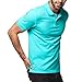 Lapasa Men's Polo Shirt Short Sleeve Solid Color Classic Fit Premium Cotton Pique Knit Mesh M19