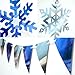 Christmas Decorations Silver Snowflake Hanging Swirl Christmas Ornaments for Winter Wonderland Birthday Party Supplies Winter Holiday Party Supplies