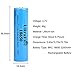 Ultrafire 18650 2200mAh MAX Battery 3.7V Li-ion rechargeable batteries Button Top Battery(2 Piece)
