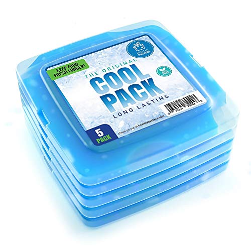Ice Pack for Lunch Box 5 Ice Packs Original Slim & LongLasting