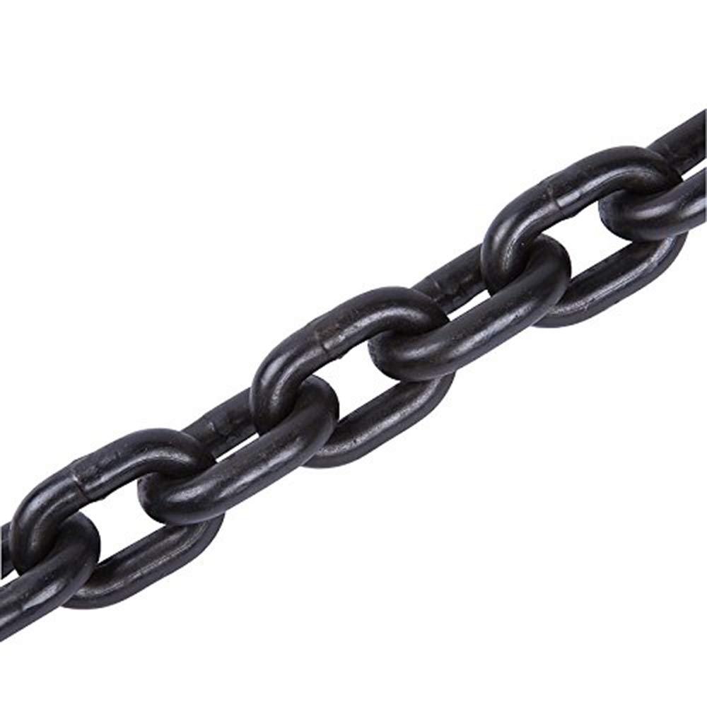 5m x 6mm Plastic Barrier Chain Link Warning Safety Decorative Garden Black