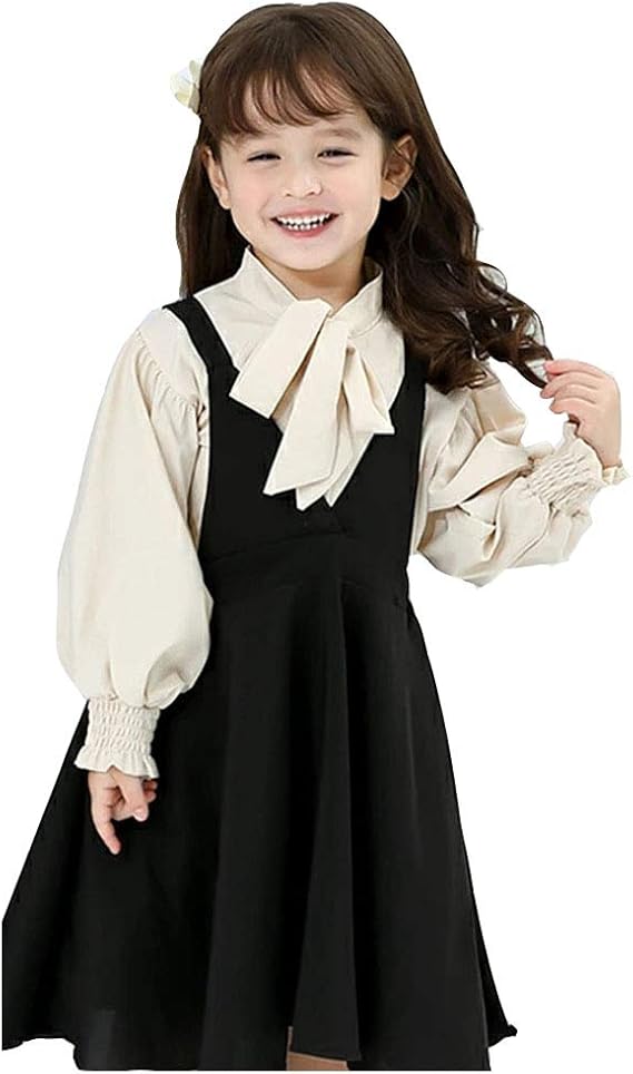 Amazon Sida 子供服 入学式 女の子 ワンピース セットアップ 2セット サロペット ジャンパースカート 子供ドレス フォマール 長袖 発表会 結婚式 普段着 ワンピース チュニック 通販