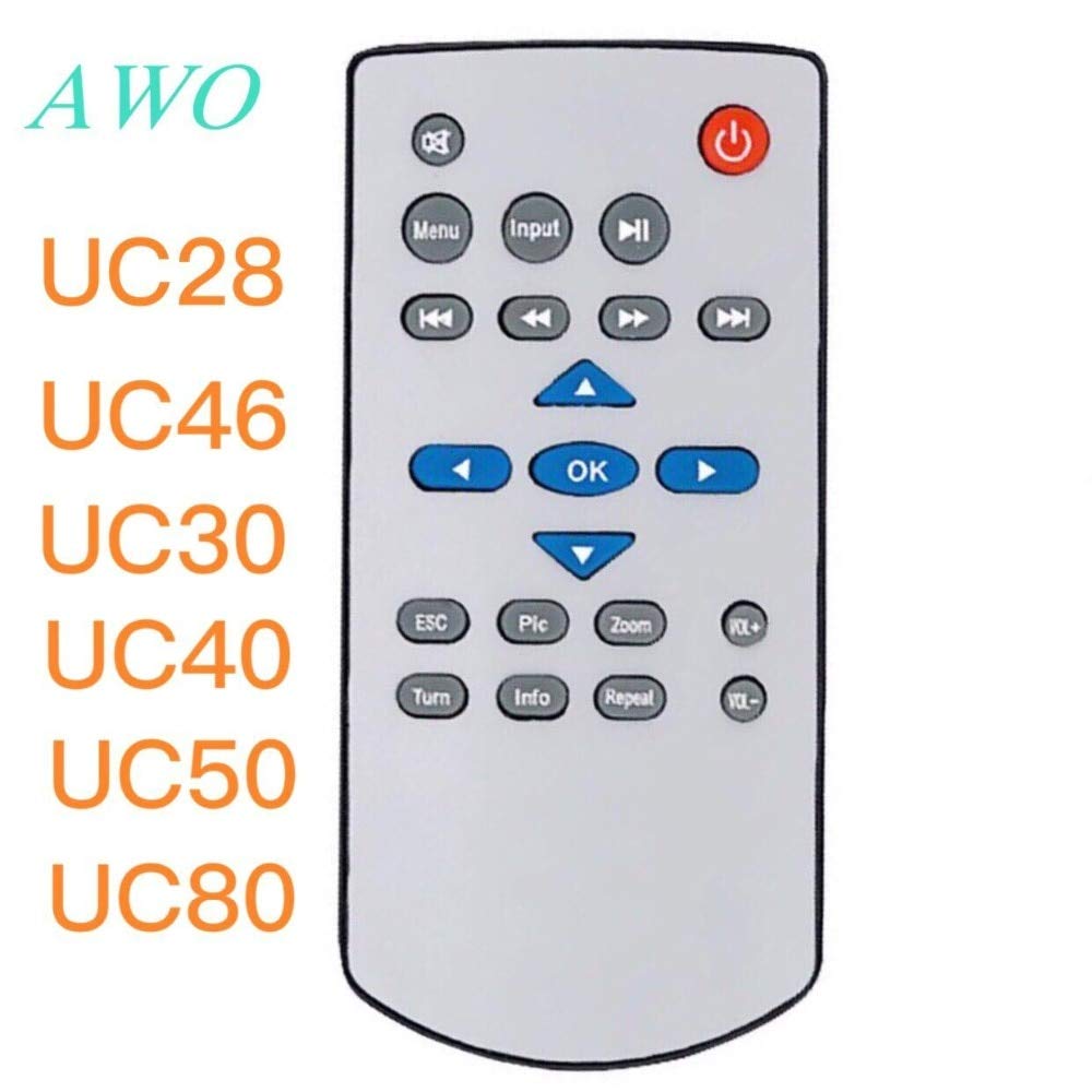 Calvas New Replacement projector remote control for UNIC uc28 uc46 uc80