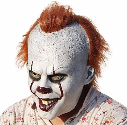 Pinxuan Halloween Costume Party Masks Movie Stephen King's It Pennywise Clown Masquerade