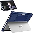MoKo Case Fit Microsoft Surface Pro 7 Plus/Pro7/Pro 6/Pro 5/Pro 2017/Pro 4/Pro LTE, All-in-One Protective Rugged Cover Case with Pen Holder, Hand Strap, Compatible with Type Cover Keyboard, Blue