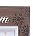Malden International Designs Sun Washed Words Mom Walnut Distressed Picture Frame, 4x6, Walnut
