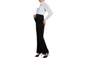 Bhome Maternity Jeans Stretch High Waisted Pants for Work, Career, Office, and Dress