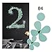 Amaonm® 12 Pcs 3d Beautiful Flowers Wall Decals Fashion Wall Decor Removable Decal Floral Wall Stickers Home Decorations Art Decor for Kids Room Bedroom Living Room Bathroom Windows (Mint)