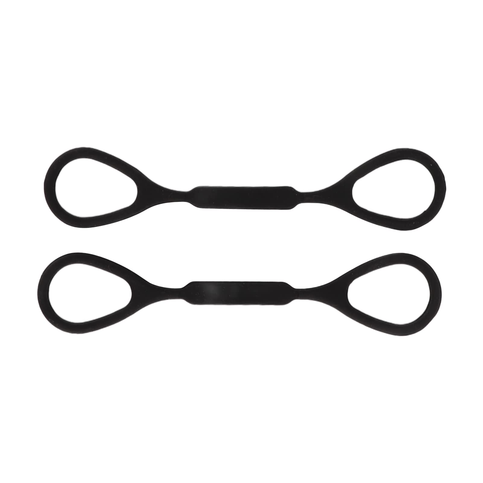 2Pcs Trumpet Slide Stopper, Silicone Stopper Ring Elastic, Replacement Wind Instrument Accessories for Protection and Stability 12 * 10 * 1 cm Black