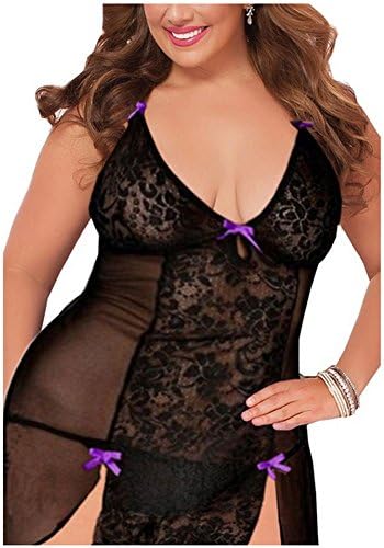 IYISS Women Sexy Lingerie Lace Underwear Chemise Set
