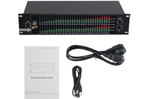 EQ-323 Dual 31-Band Graphic Equalizer for DSP Processor and LED for Spectrum Display, USB PC Control for Stage, Studio, Confe