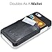 KAVAJ iPhone SE/5S/5 Case Cover Leather Tokyo Black - Genuine Leather Back Cover with Business Card Holder. Slim Fit Back Cover As Premium Accessory for The Original Apple iPhone Doubles As A Wallet