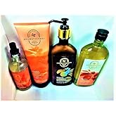 Bath & Body Works ORANGE GINGER Aromatherapy Gift Set - Body Cream - Body Lotion - Body Wash and Essential Oil Mist - Full Size