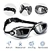 Pro Anti-Fog Swimming Goggles by VivoPro Sports | Flexible Silicone Frame & Gasket, UV Protection w/ Polycarbonate Mirrored Lenses, Anti-Fog Coating | for Women, Men, and Kids, Includes FREE Ear Plugs