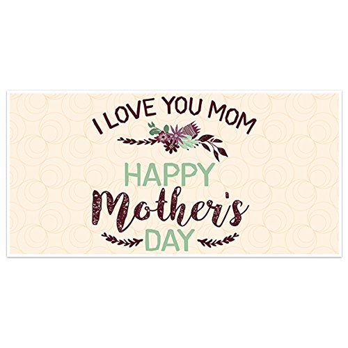 Amazon Com Love You Mom Mother S Day Banner Party Backdrop