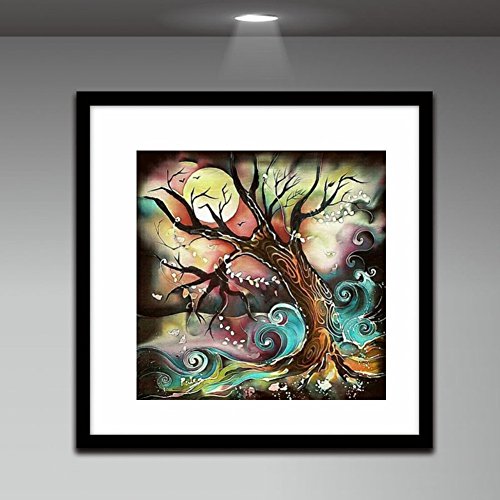 Norbi Painting With Diamonds, Life Tree Embroidery Diamond by Number Kits Rhinestone Painting Cross Stitch Kit Wall Art Decor for Kids Adult Beginner - Thumbnail 2