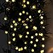 Led String Light, BOYON Solar Fairy, Starry Lights Best for Outdoor, Garden, Patio, Party (2 Lighting Modes, 19.7ft, 30 Led, Warm white )