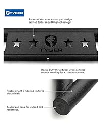 Tyger Auto TG AM2T20148 Star Armor Kit para Toyota 4Runner 2010   2019 con textura negra y barras laterales para correr