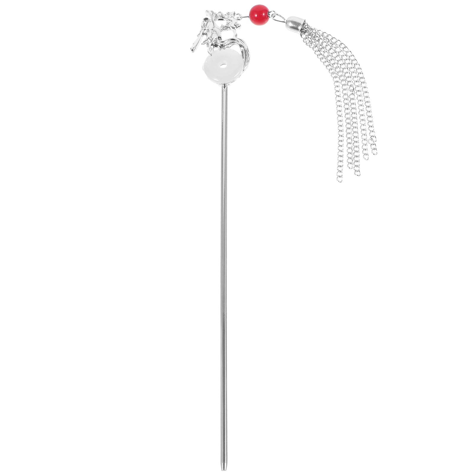 FRCOLOR Dragon Hair Stick Tassels Hairpin Chinese Hanfu Stick Antique Style