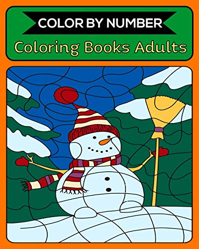 Color By Number Coloring Books Adults: 50 Unique Color By Number Design for drawing and coloring