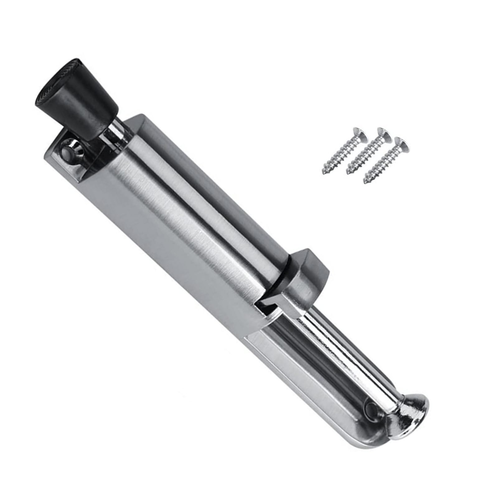 Kick Down Door Stop Easy Step On Door Stopper Holder with Soft Rubber Zinc Alloy Heavy Duty Door Stopper for Outdoor and Commercial Use