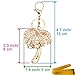 Bling Bling Crystal Rhinestone Artificial Pearls Graven 3D Cubic Coconut Palm Tree Shaped Metal Keychain Car Phone Purse Bag Decoration Holiday Gift