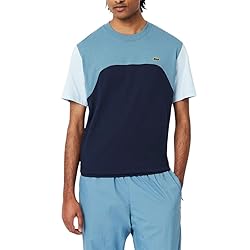 Lacoste Men's Classic Fit Colorblock T-Shirt, Navy