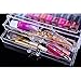 Unique Home Acrylic Jewelry & Cosmetic Storage Makeup Organizer, Large, 2 Piece