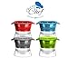 Sphere Mold Ice ball Maker – Set of 4 Round Shapes Silicone Large Ice Cube Balls  2.5 inch – Great for Parties Whiskey and all Cold Beverages Premium Bar Accecsory - Chuzy Chef