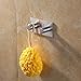 KES Bathroom Lavatory Self Adhesive Double Coat and Robe Hook, Brushed Finish, SUS304 Stainless Steel, A7060H2-2