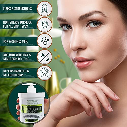 Advanced Clinicals Green Coffee Bean Slim & Lift Body Cream Skin Care