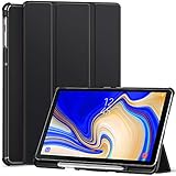 Ztotop Case for Samsung Galaxy Tab S4 10.5 Inch 2018 with S Pen Holder- Lightweight Slim Trifold Stand Cover with Auto Sleep/Wake for Samsung Tab S4 10.5 Inch Tablet SM-T830 /T835/T837-Black