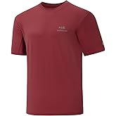 BASSDASH Men’s UPF 50+ Sun Protection Fishing Shirt Short Sleeve UV T-Shirt